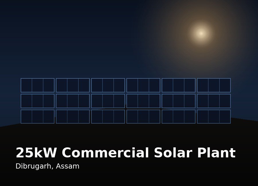 25kW Commercial Solar Plant